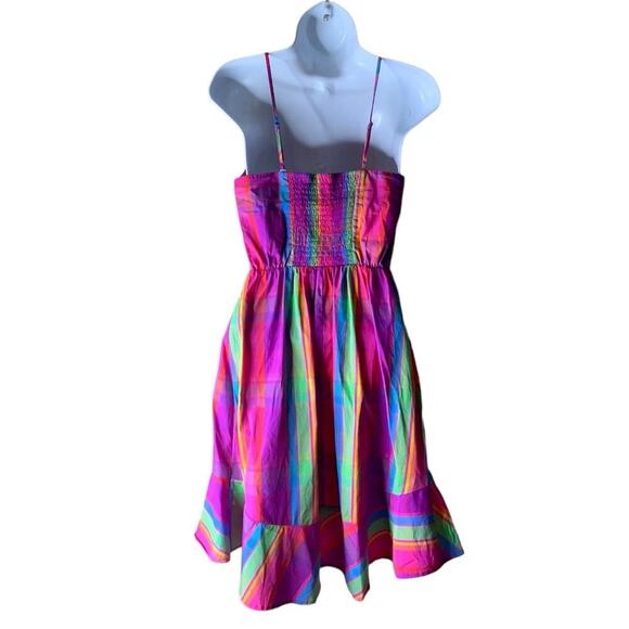 A New Day Colorful Dress Size XS Sleeveless Spaghetti Straps A-Line - Picture 3 of 11